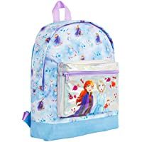 Los mejores  - Disney Frozen 2 Mochila Escolar Infantil para Niñas Azul- Princesas Disney Anna Elsa El Reino del Hielo- Mochilas Disney…